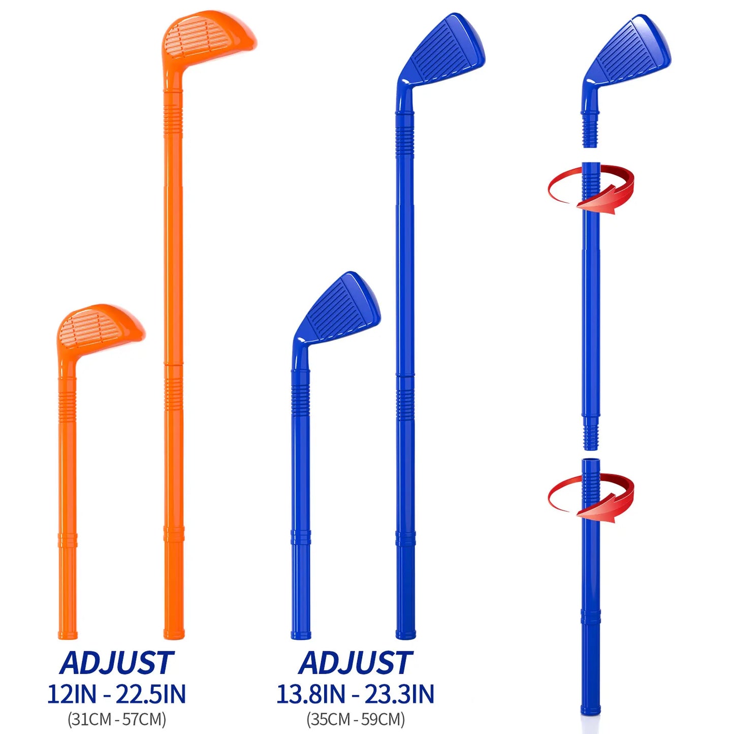 Upgraded Kids Toddler Golf Set, Indoor Outdoor Outside Golf Toys Gifts for 3 4 5 Year Old Boys, 3 4 5 Year Old Boys Toys Birthda