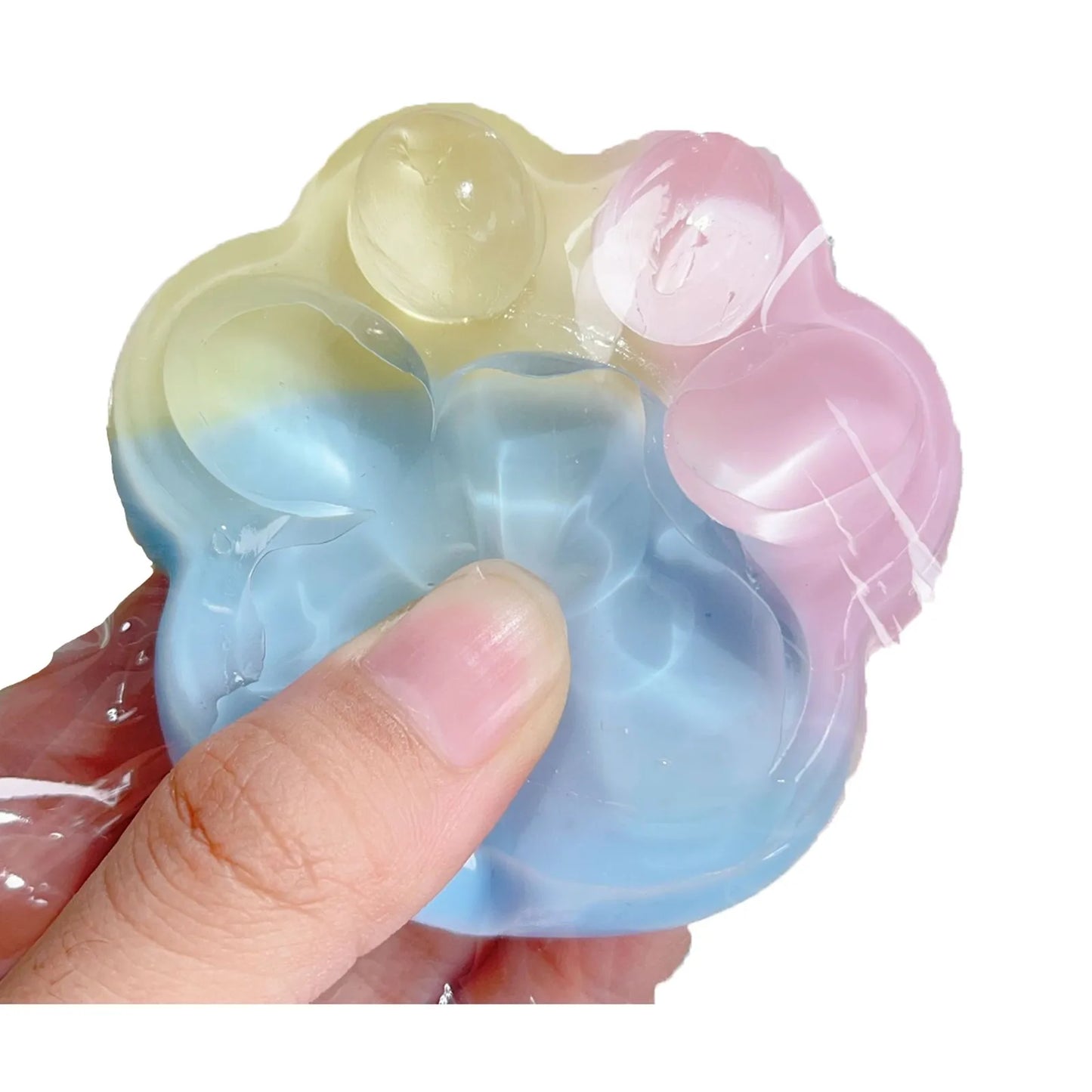 Transparent Large Squish Cat Foot Antistress Taba Big Cat Paw Anti-Stress Relief Toys for Kid Girl Fidget Soft Pinch Sensory Toy