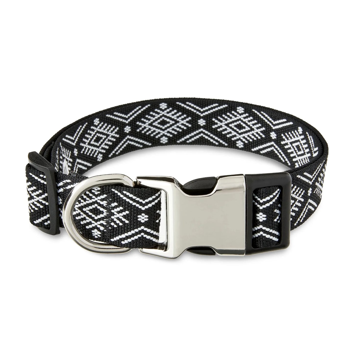 Vibrant Life, Dog Collars, Diamond Print Fashion Dog Collar, Multi-Color, Large