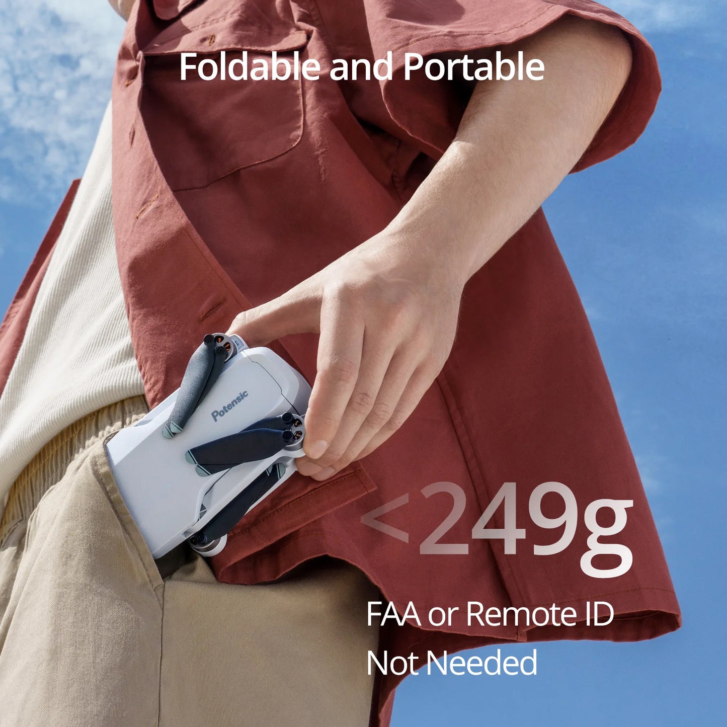 Used Potensic ATOM 3-Axis Gimbal GPS Drone Fly More Combo 4K/30FPS QuickShots