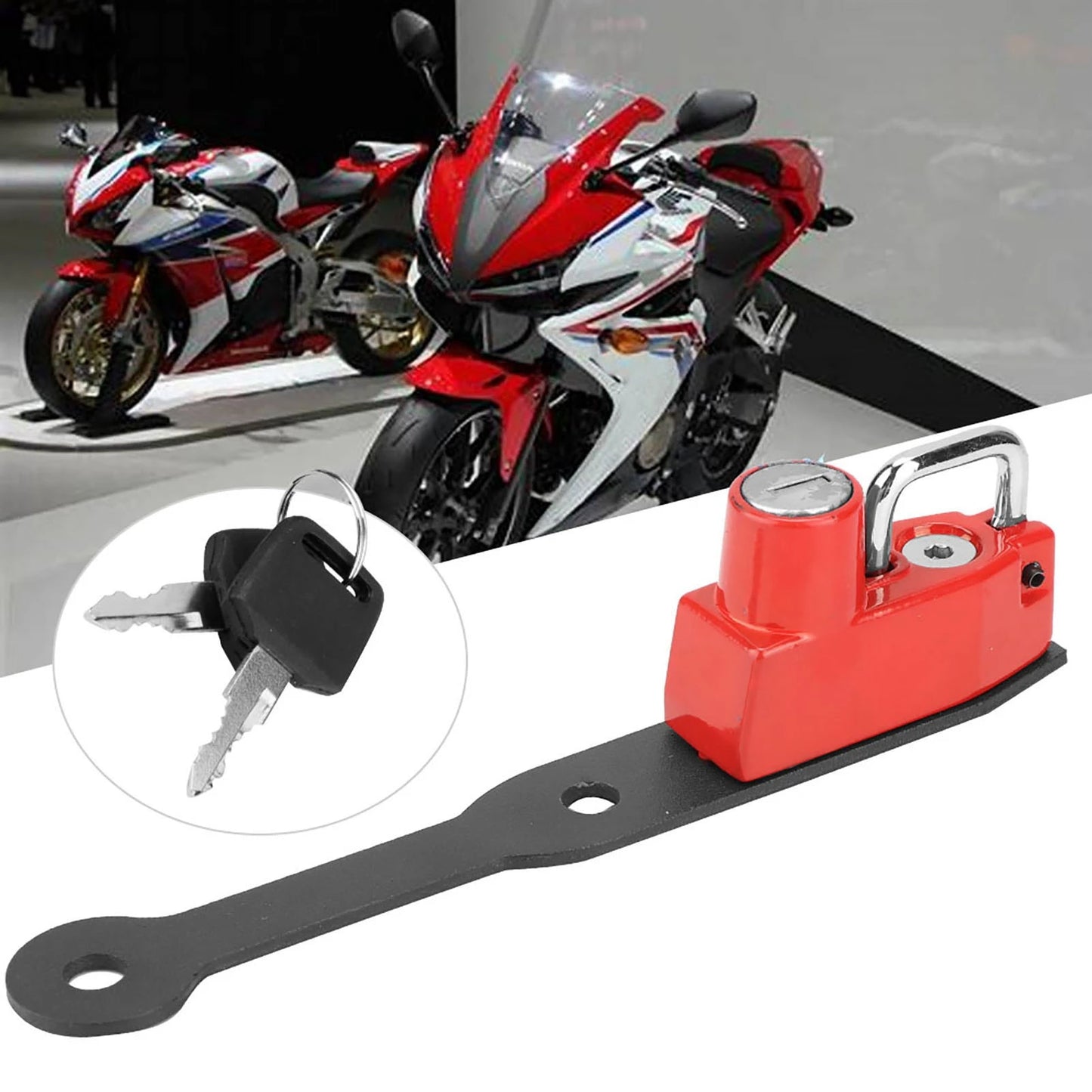 Helmet Lock Helmet Lock for CBR400R Motorcycle Anti Theft Helmet Lock Left Side Fits for CBR400R CBR500R CB500F Aluminium Alloy