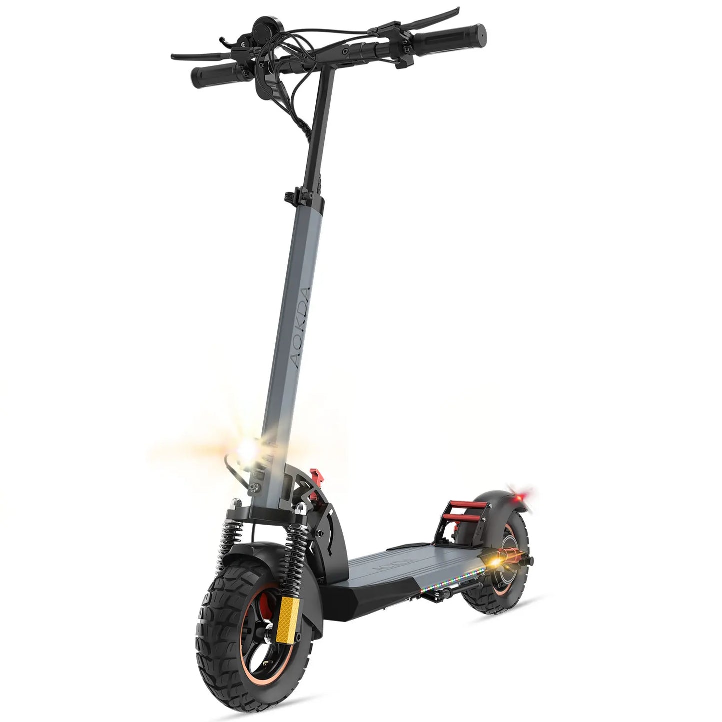 Electric Scooter 800W Motor 25MPH & 20-30KM, 12.5Ah Large Battery, 10" Tire Folding E Scooter Mulitiple Suspension, Dual Braking