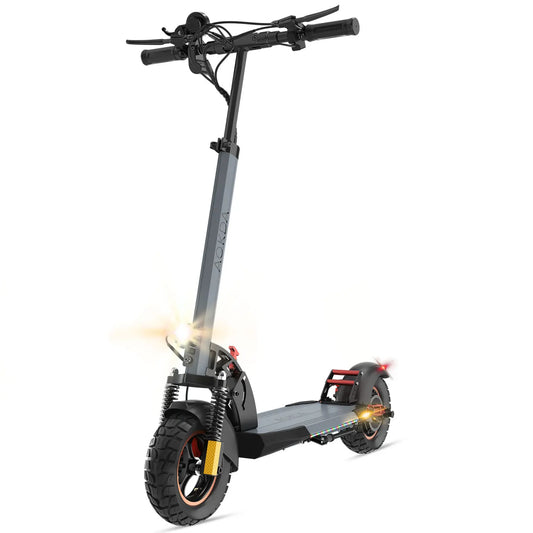 Electric Scooter 800W Motor 25MPH & 20-30KM, 12.5Ah Large Battery, 10" Tire Folding E Scooter Mulitiple Suspension, Dual Braking