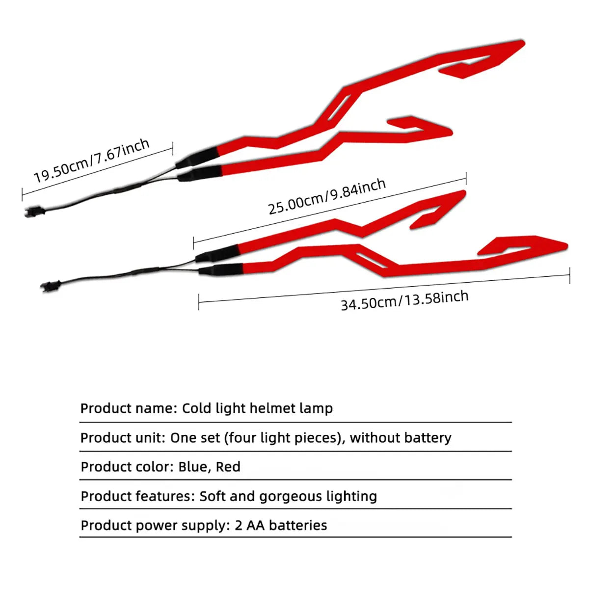 LED Cold Light Motorcycle helmet EL sticker LED Decorative ambient light Night Riding security Warning Motorcycle accessories