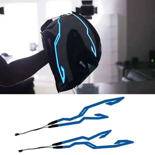 LED Cold Light Motorcycle helmet EL sticker LED Decorative ambient light Night Riding security Warning Motorcycle accessories