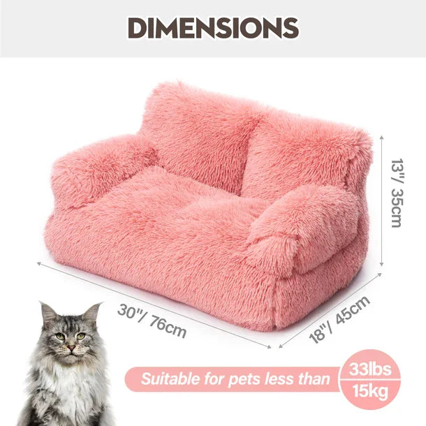 Mewoofun Dog Couch Small Dog Bed with Removable Washable Cute Cat Couch for PetsCat Beds for Indoor Cats with Anti-Slip Bottom