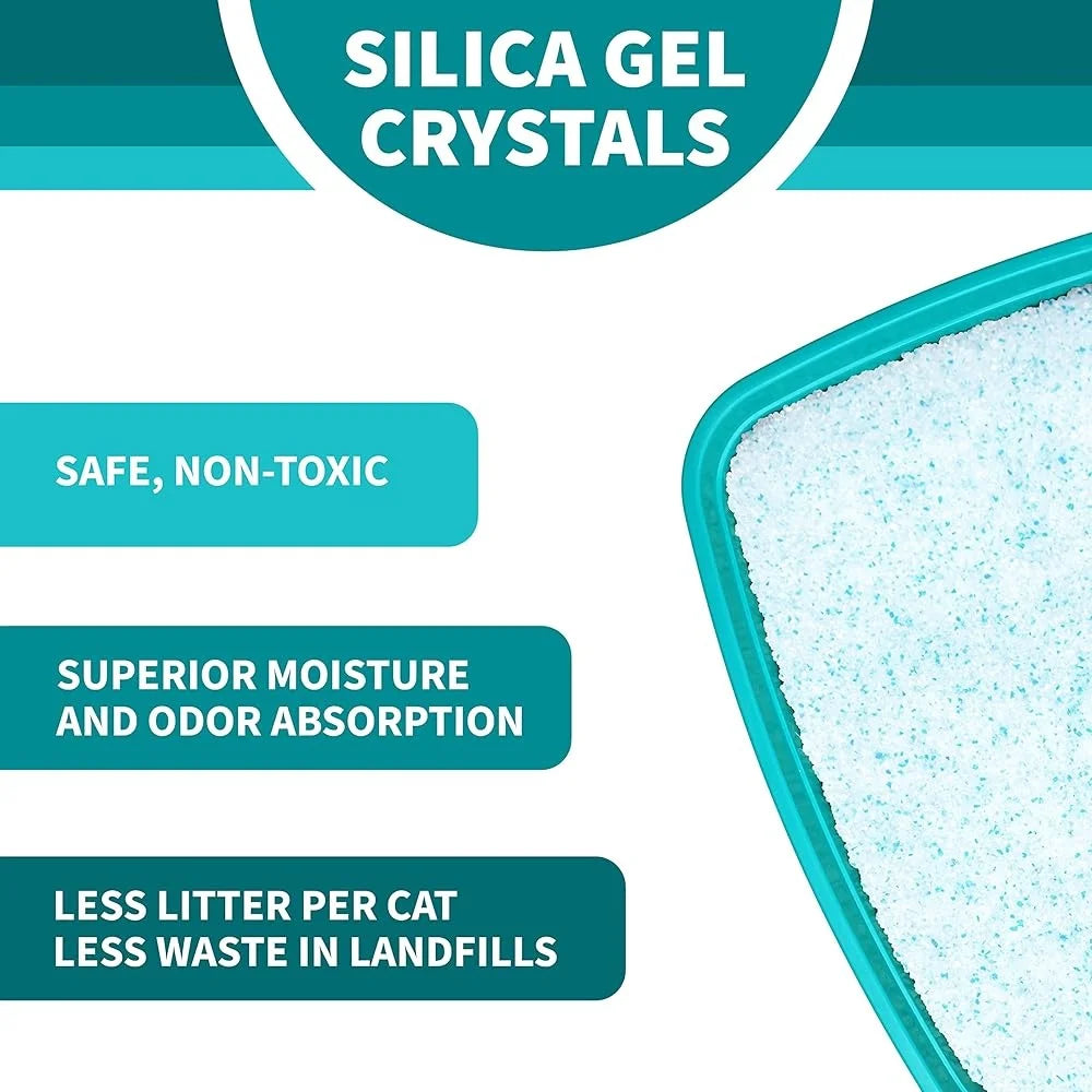 Micro Fresh Scented Non Clumping Crystal Cat Litter Odorbond 30 Day Odor Control Ultra Absorbent Soft Paw Comfortable Litter Box