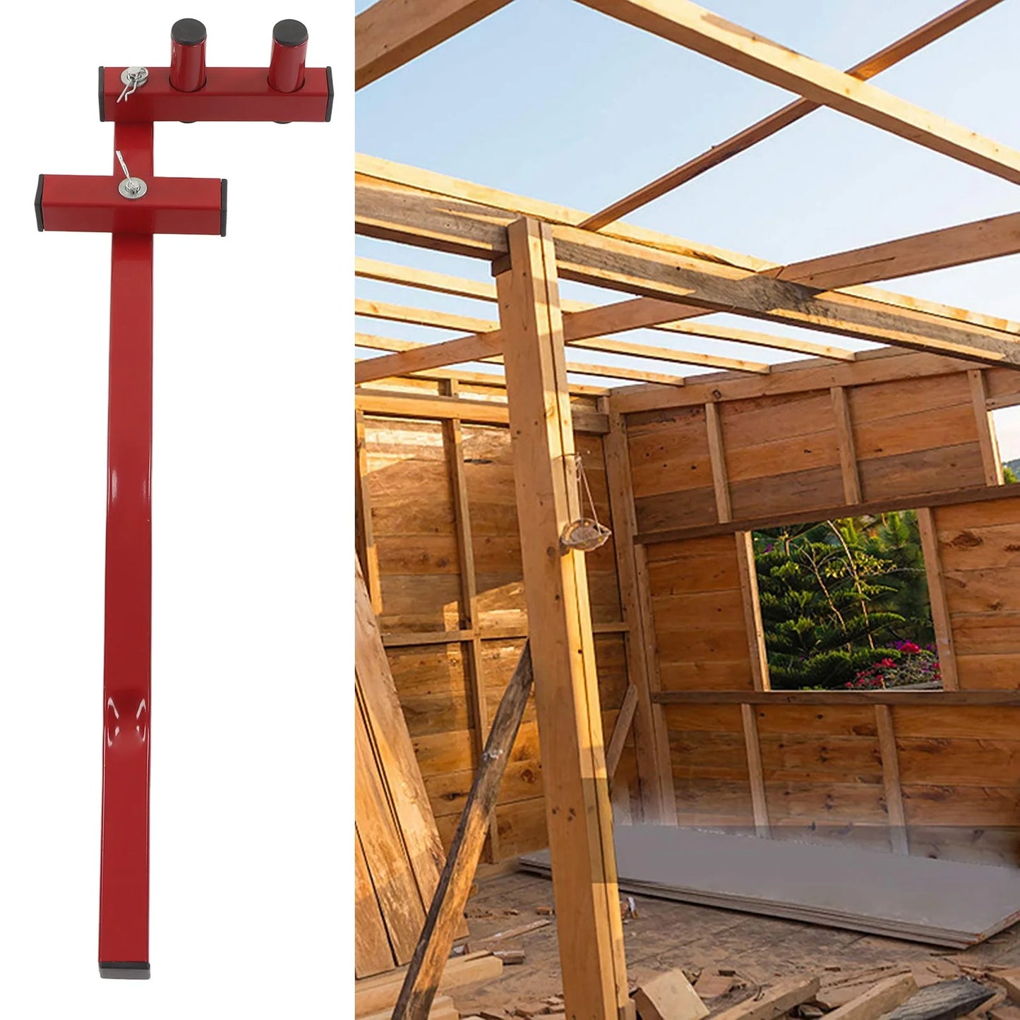 Decking Straightening Tool Multi Angle Alloy Steel Red Coated  Deck Board Bender for Woodworking Floor Decking Tool