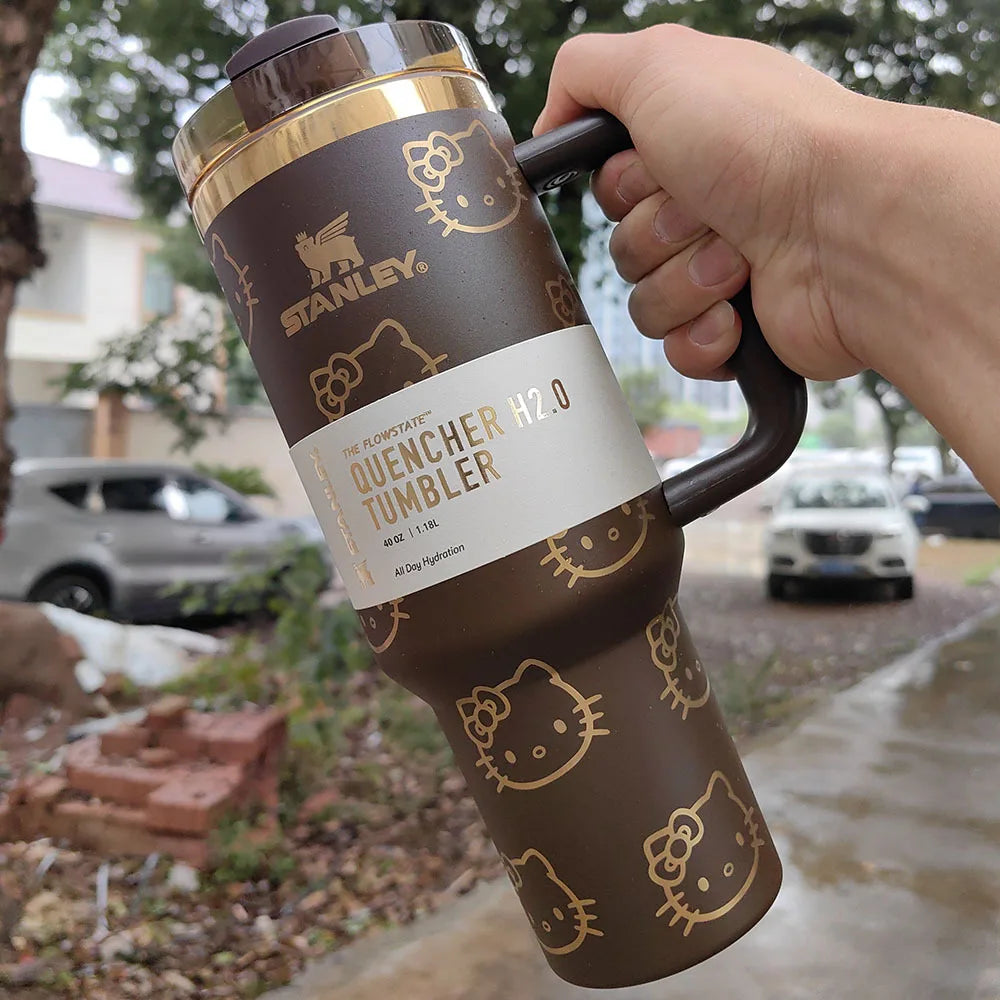 Stanley Quencher H2.0 Tumbler 40 Oz With Handle And Flowstate 3 Position Lid