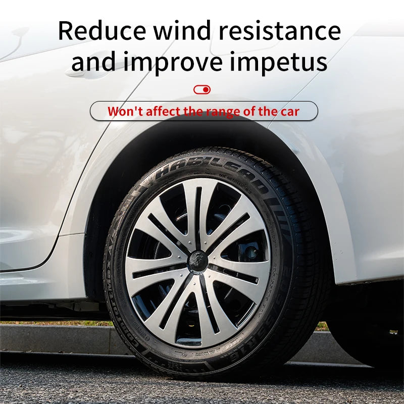 4PCS Hubcaps 16 Inch Full Coverage Shield Style Wheel Cover Cap Design for Most Car Iron Automobile Full Rim Cover Accessories