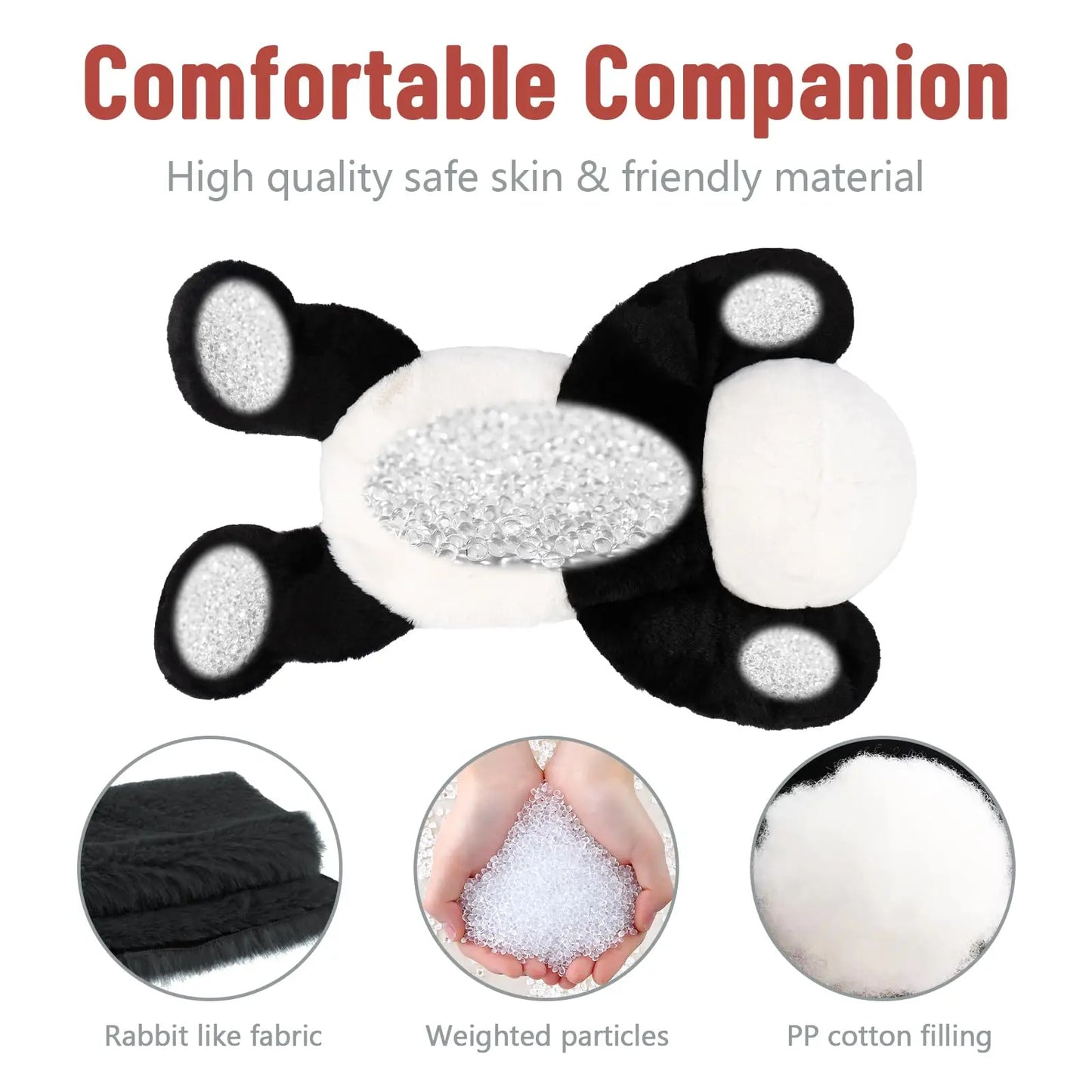 Niuniu Daddy 20" Weighted Stuffed Animals for Adults Kids Large Plush Toy Pillow with Soft Fur & Body for Gift Birthday Holidays