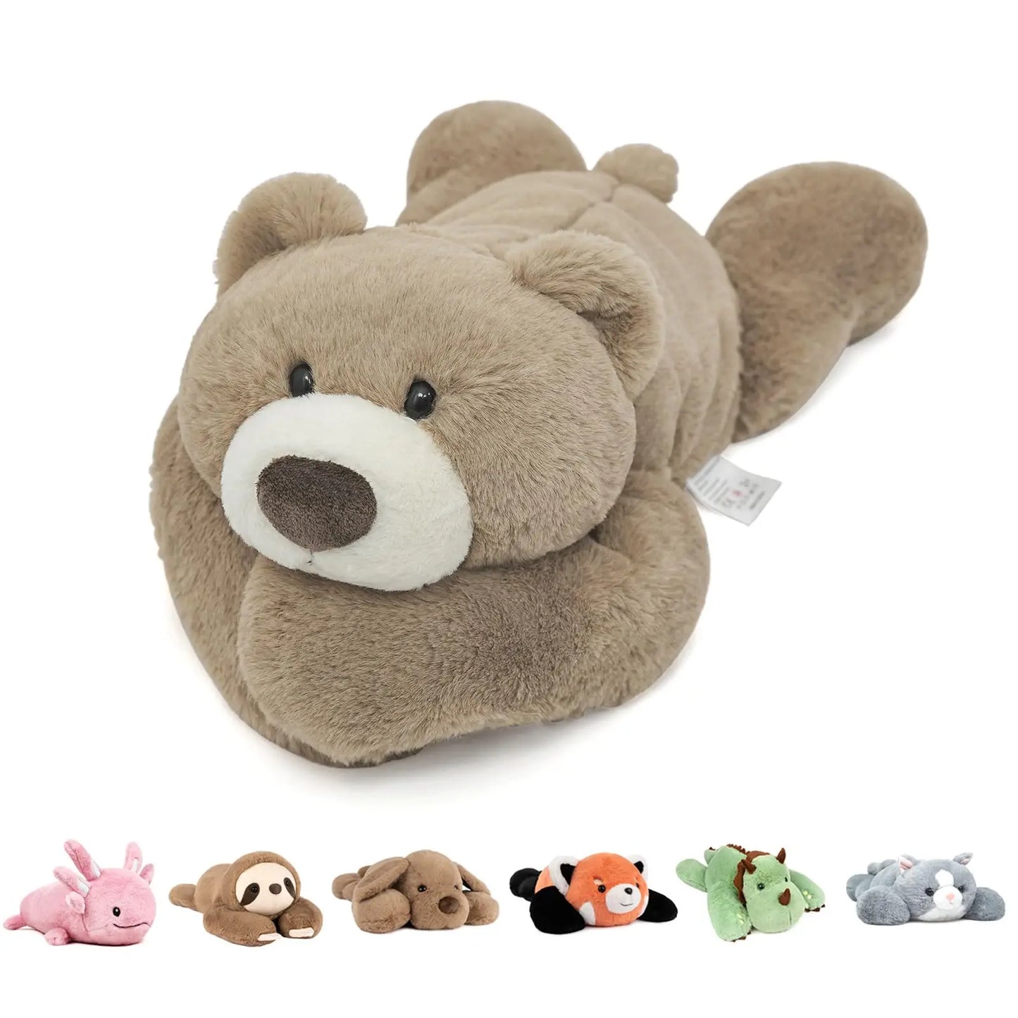 Niuniu Daddy 20" Weighted Stuffed Animals for Adults Kids Large Plush Toy Pillow with Soft Fur & Body for Gift Birthday Holidays
