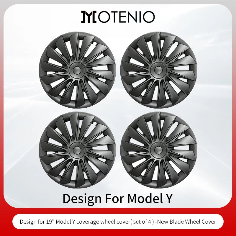 4PCS/Set Hubcaps 19 inches Full Coverage Arachnid Wheel Cover Cap Design for Tesla Model S/ Model Y Automobile Accessories