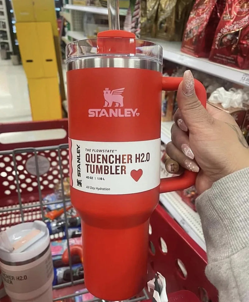Stanley Quencher H2.0 Tumbler 40 Oz With Handle And Flowstate 3 Position Lid