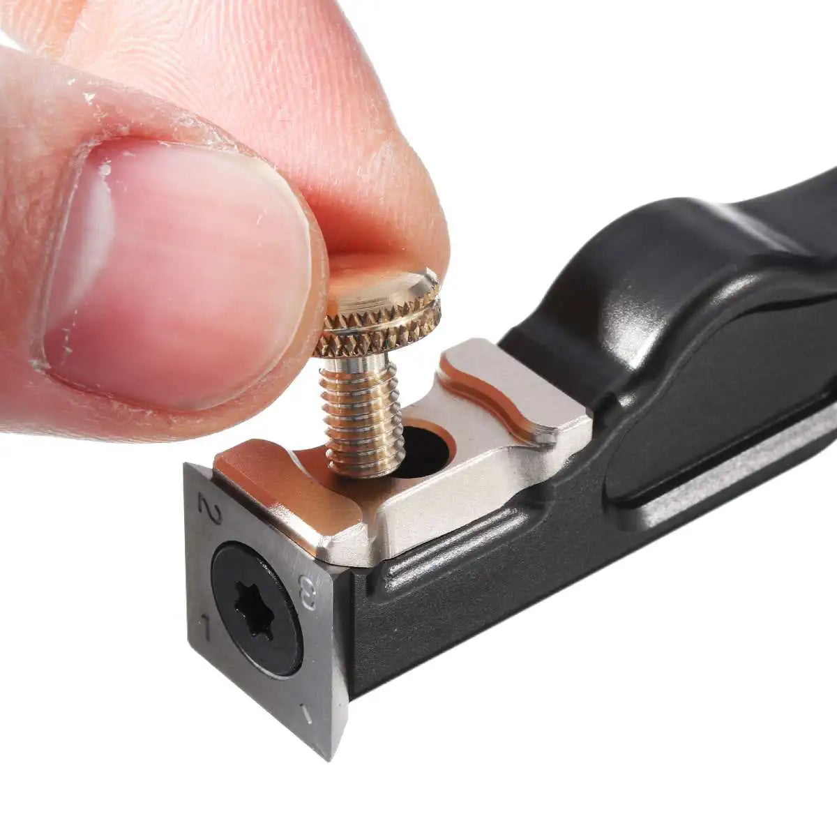 HONGDUI2 In 1 Mini Wood Carbide Insert Scraper Glue Scraper Removal For Glue Removing Aluminum Alloy Handle Woodworking Tool