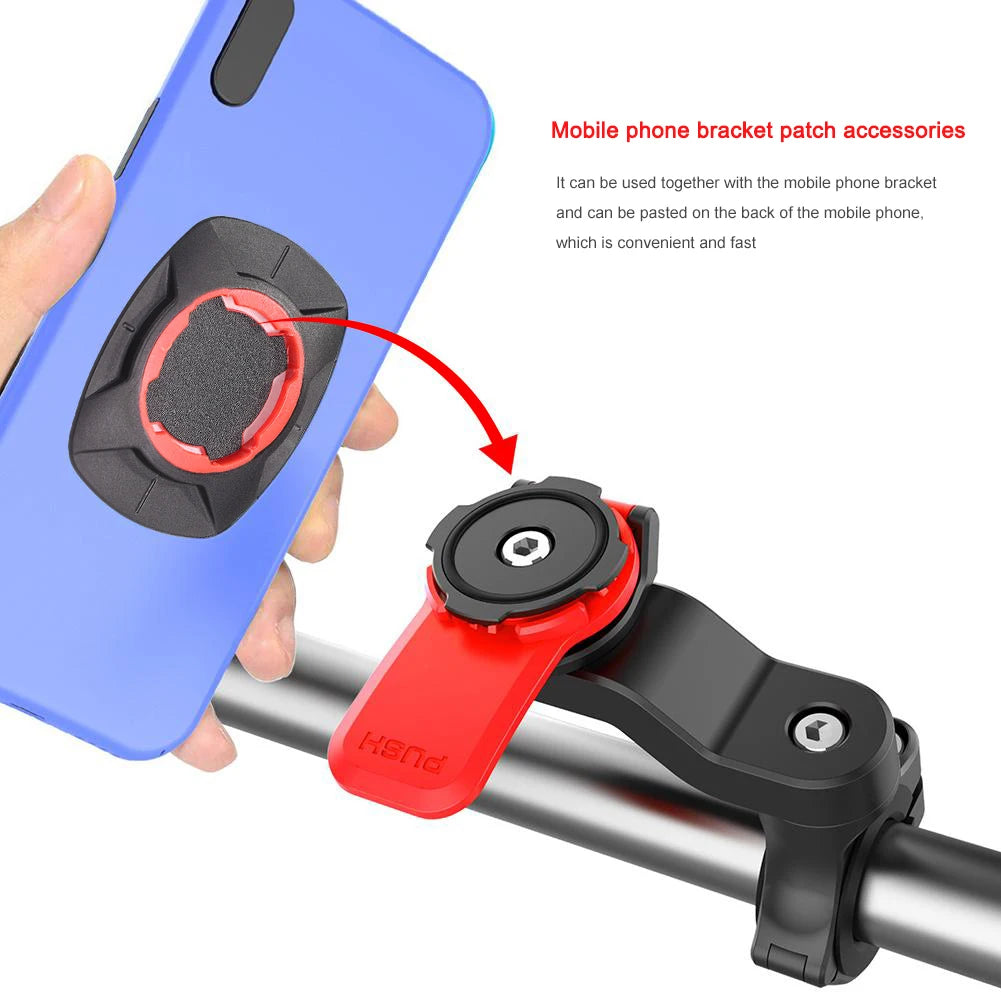 Quad Lock Motorcycle Bike Phone Holder Stand Bicycle Phone Holder Bike Holder 360° Rotatable Navigation Support Security Bracket