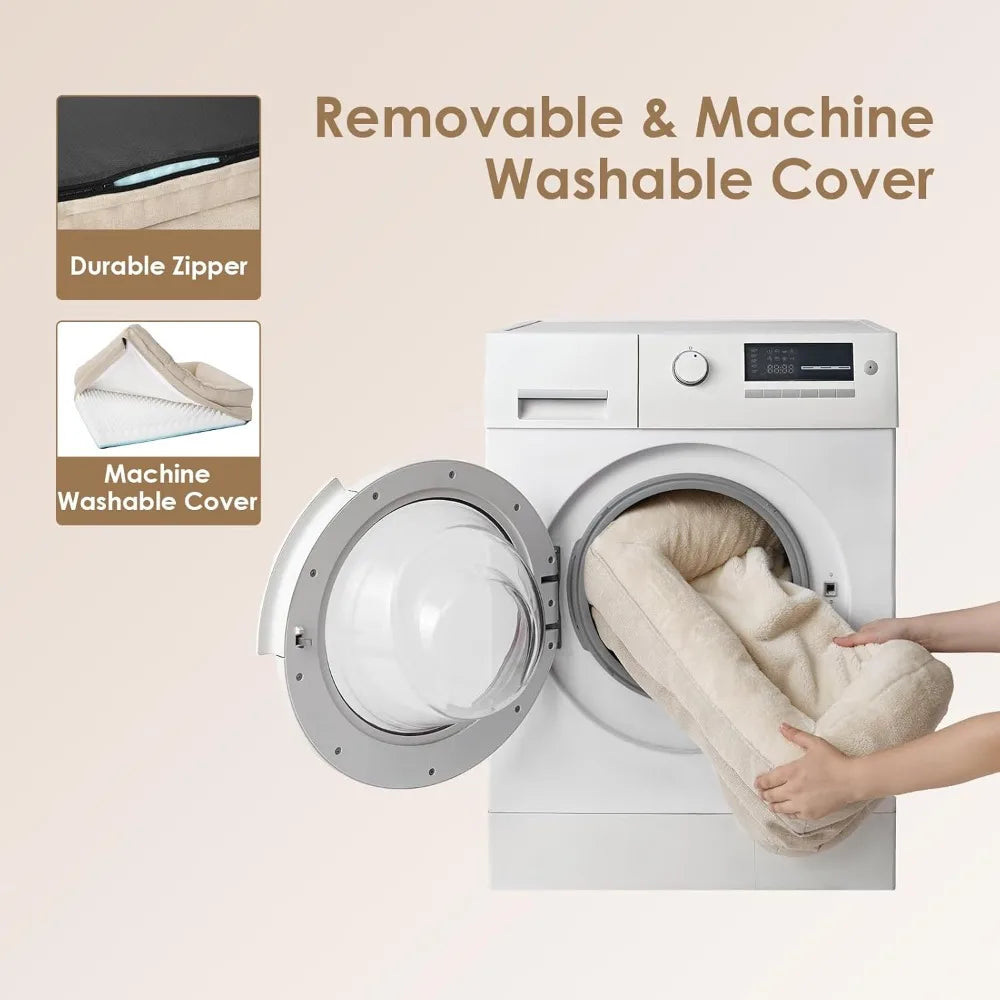 42x30x7.5 Inch Grey XL Memory Foam Dog Bed - Orthopedic Sofa with Sides, Waterproof Liner & Washable Removable Cover