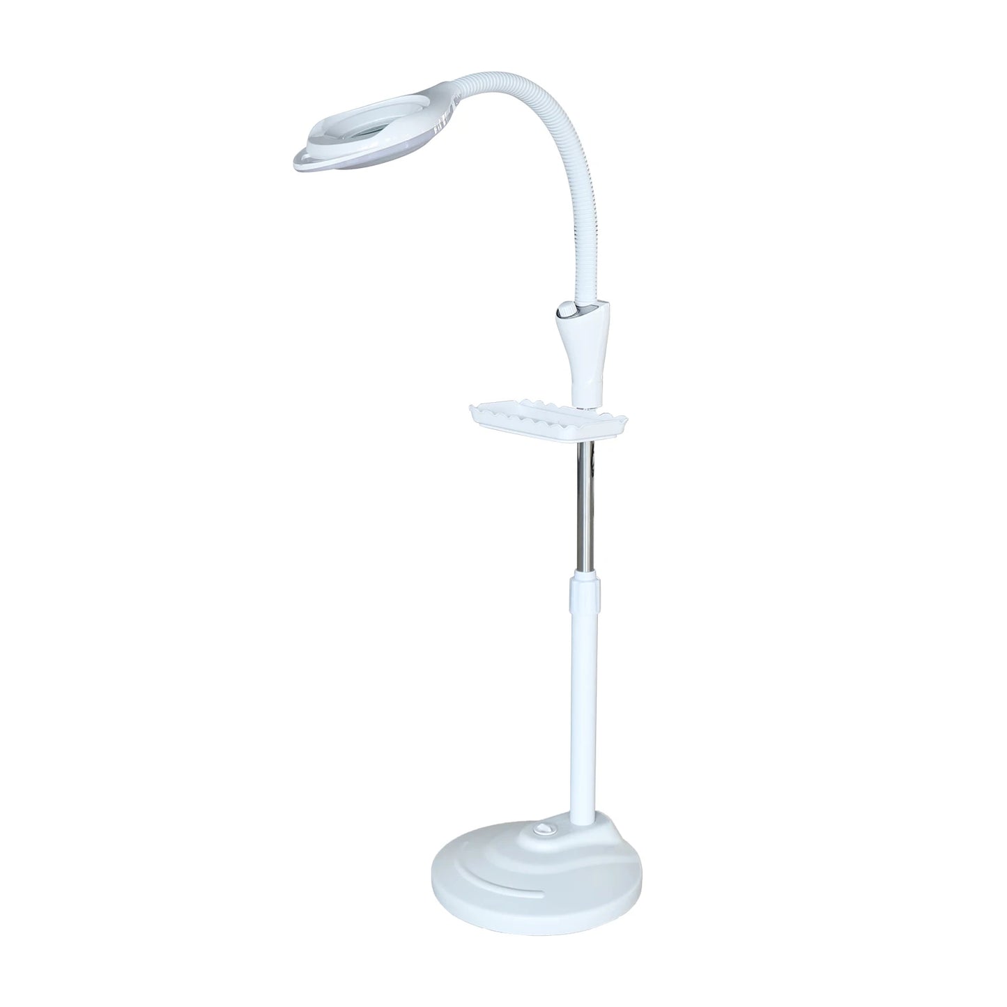 16X Magnifying LED Floor Stand Lamp with Adjustable Height & Brightness for Tattoo, Beauty Salon, and Home Use 110V 58W