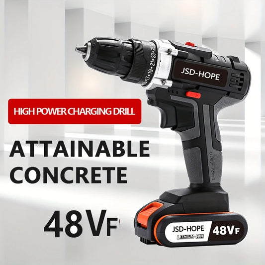 Hand drill turn home hand drill rechargeable tool lithium electric turn multi-function impact pistol drill electric screwdriver