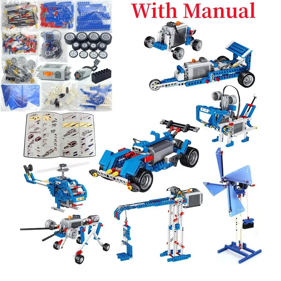 9686 Technical Parts Multi Technology Programming Educational School Students Learn Building Blocks Power Function Set Kids Gift