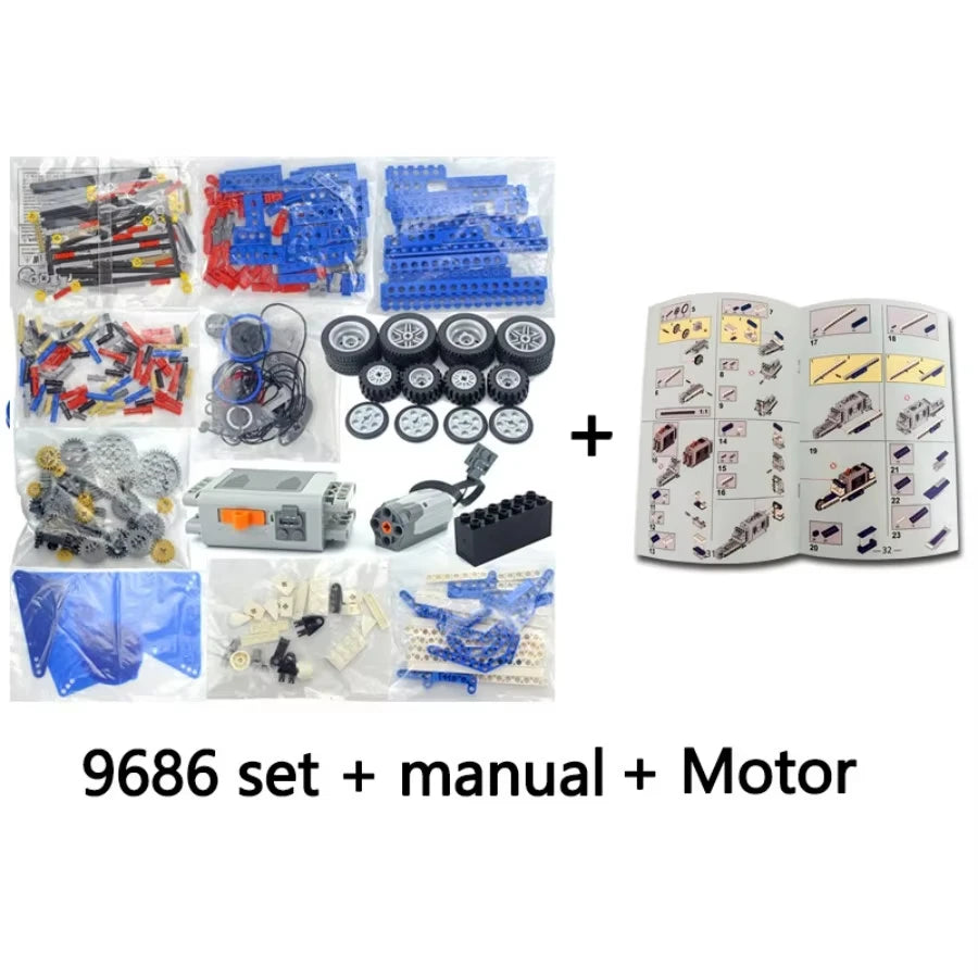 9686 Technical Parts Multi Technology Programming Educational School Students Learn Building Blocks Power Function Set Kids Gift