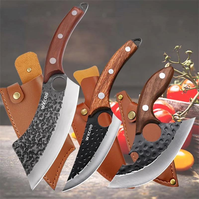 1-7 Piece Professional Kitchen Knife Set Chef Sashimi Boning Cleaver Utility