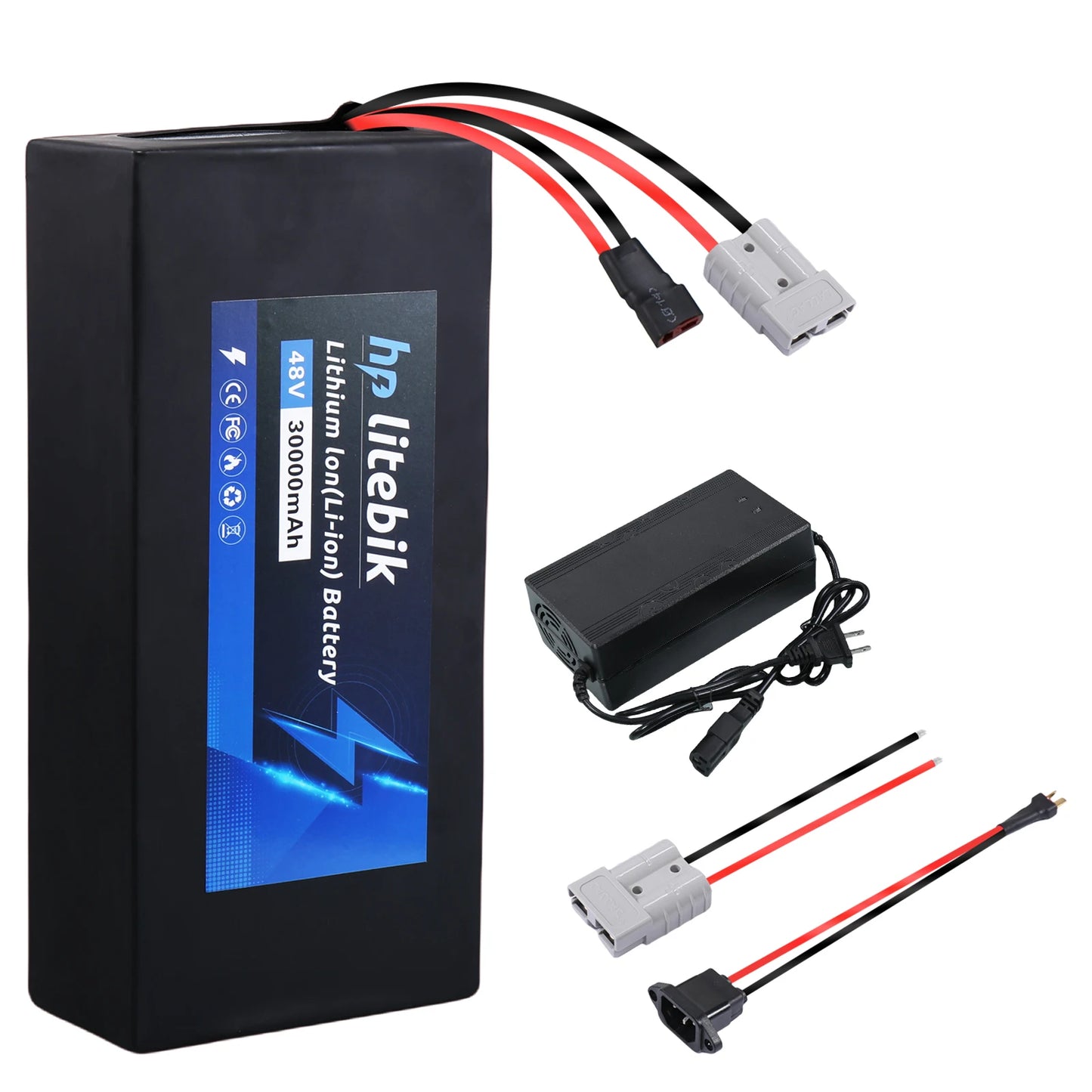 36v 48V Battery, 10Ah/ 14AH/ 16AH/ 20AH Ebike Battery for 200-1200W Electric Bike Bicycle, Scooter and Other Motor