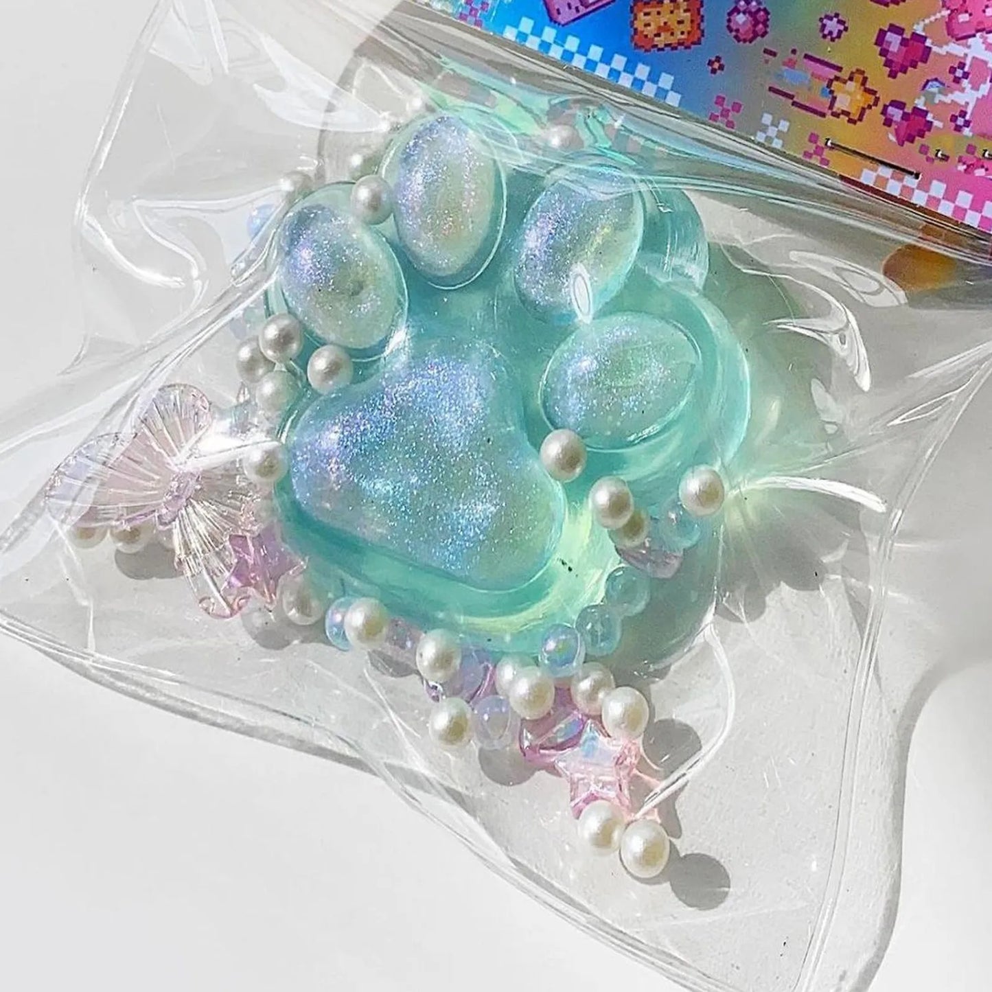 Transparent Large Squish Cat Foot Antistress Taba Big Cat Paw Anti-Stress Relief Toys for Kid Girl Fidget Soft Pinch Sensory Toy