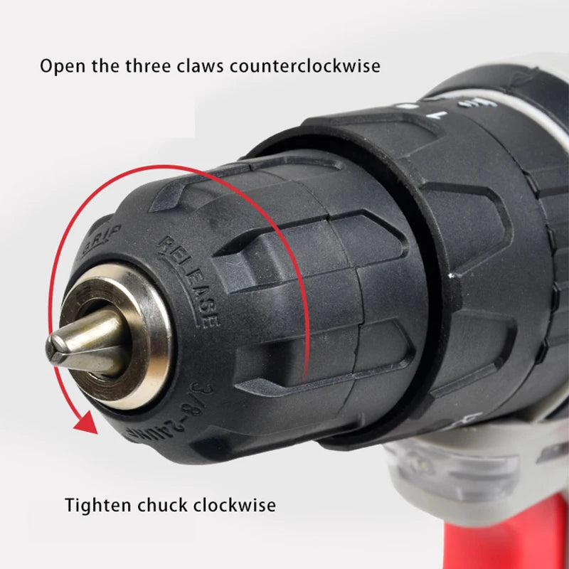 20V 10mm Electric Impact Drill Cordless Drill Electric Screwdriver DIY Driver Power Tool for Makita 18V Battery