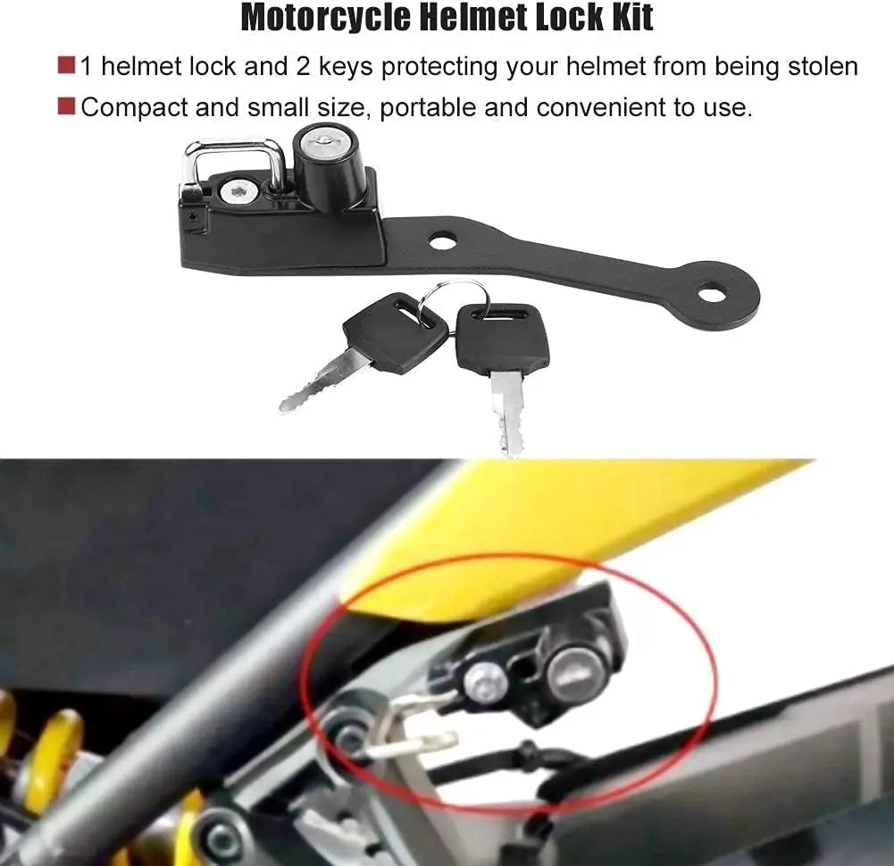 Motorcycle Anti Theft Helmet Lock Left Side Fits for CBR400R CBR500R CB500F car accessories