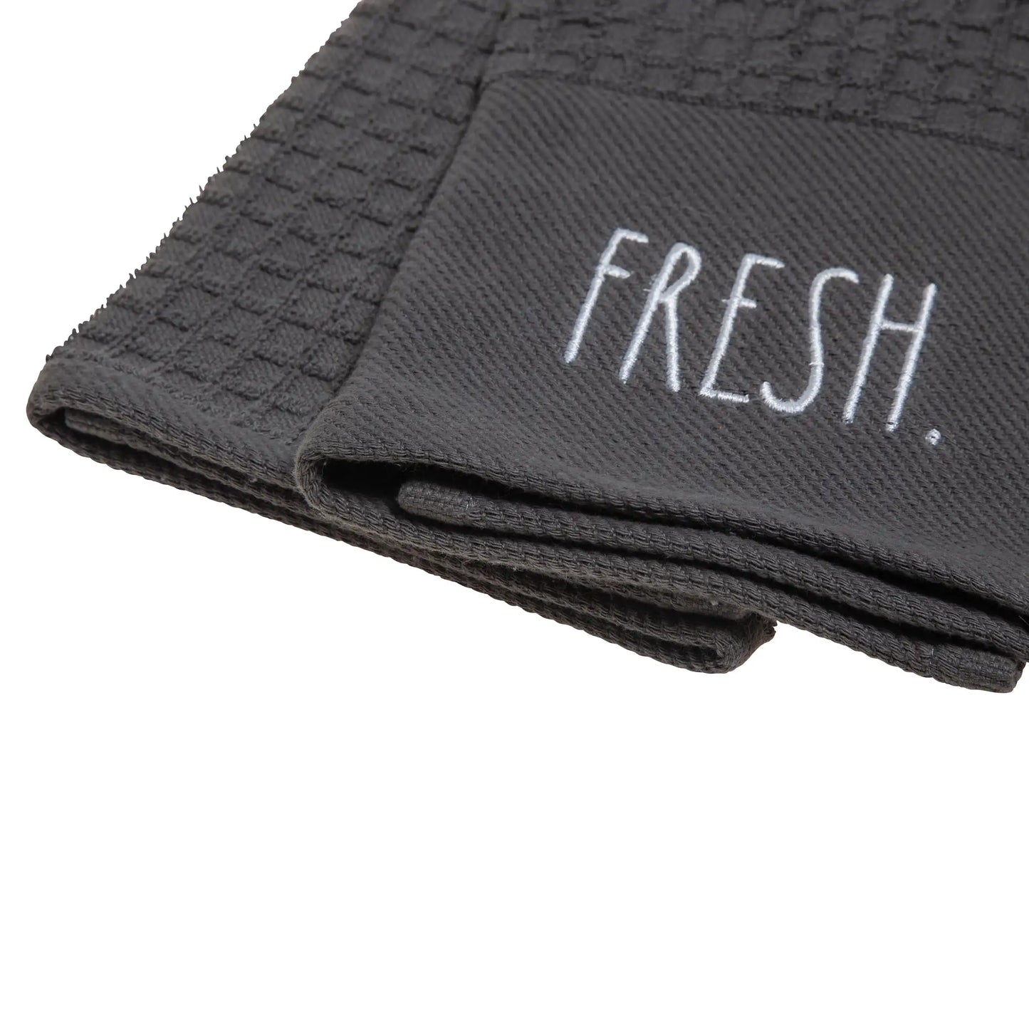 Fresh Kitchen Towel, Oven Mitt & Potholder Kitchen Set, Gray
