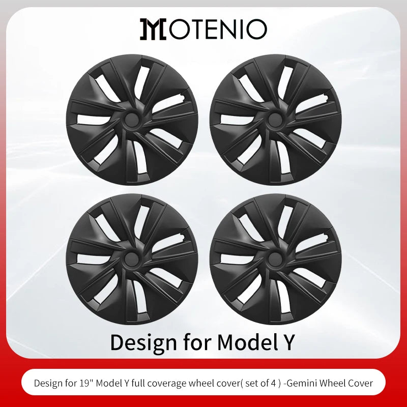 4PCS/Set Hubcaps 19 inches Full Coverage Arachnid Wheel Cover Cap Design for Tesla Model S/ Model Y Automobile Accessories