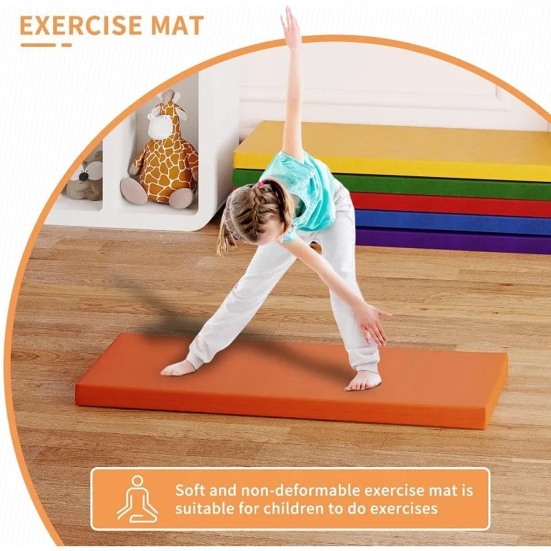 Nap Mats 6 Pcs Toddler Nap Rest Mats for Daycare Preschool Rest Mat 2 Inch Portable Bed Great for Travel and Home Outdoor Games