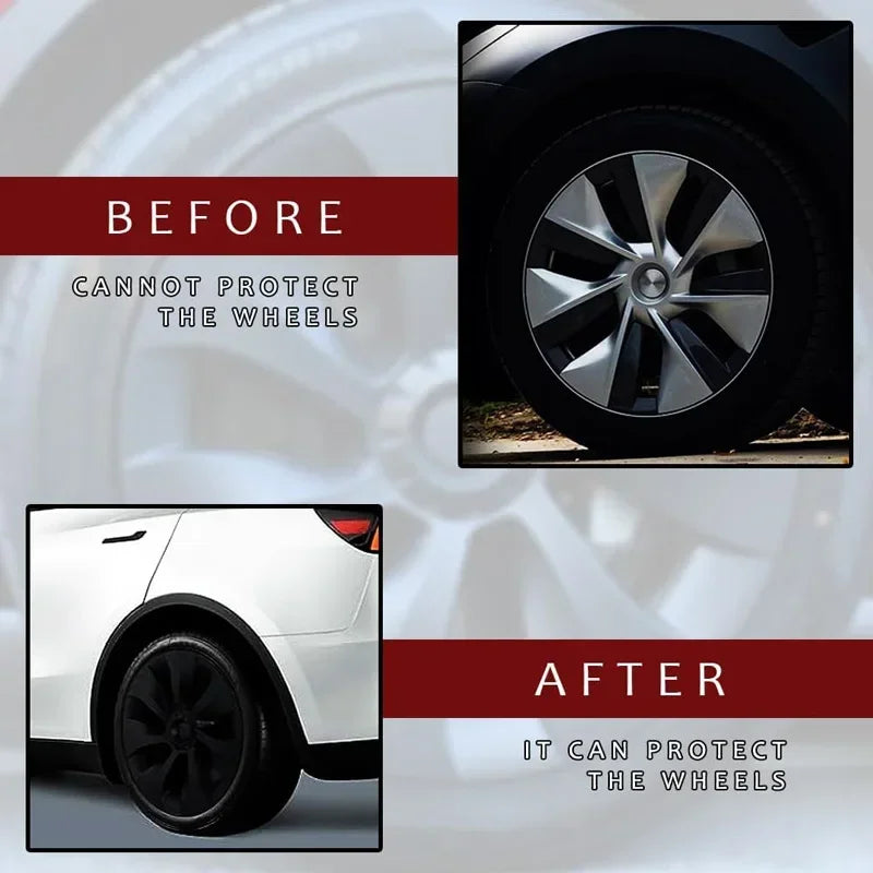 4PCS Wheel Cover for Tesla Model Y 19 Inch Hubcap Performance Replacement Wheel Cap Automobile Full Cover Accessories 2018-2024