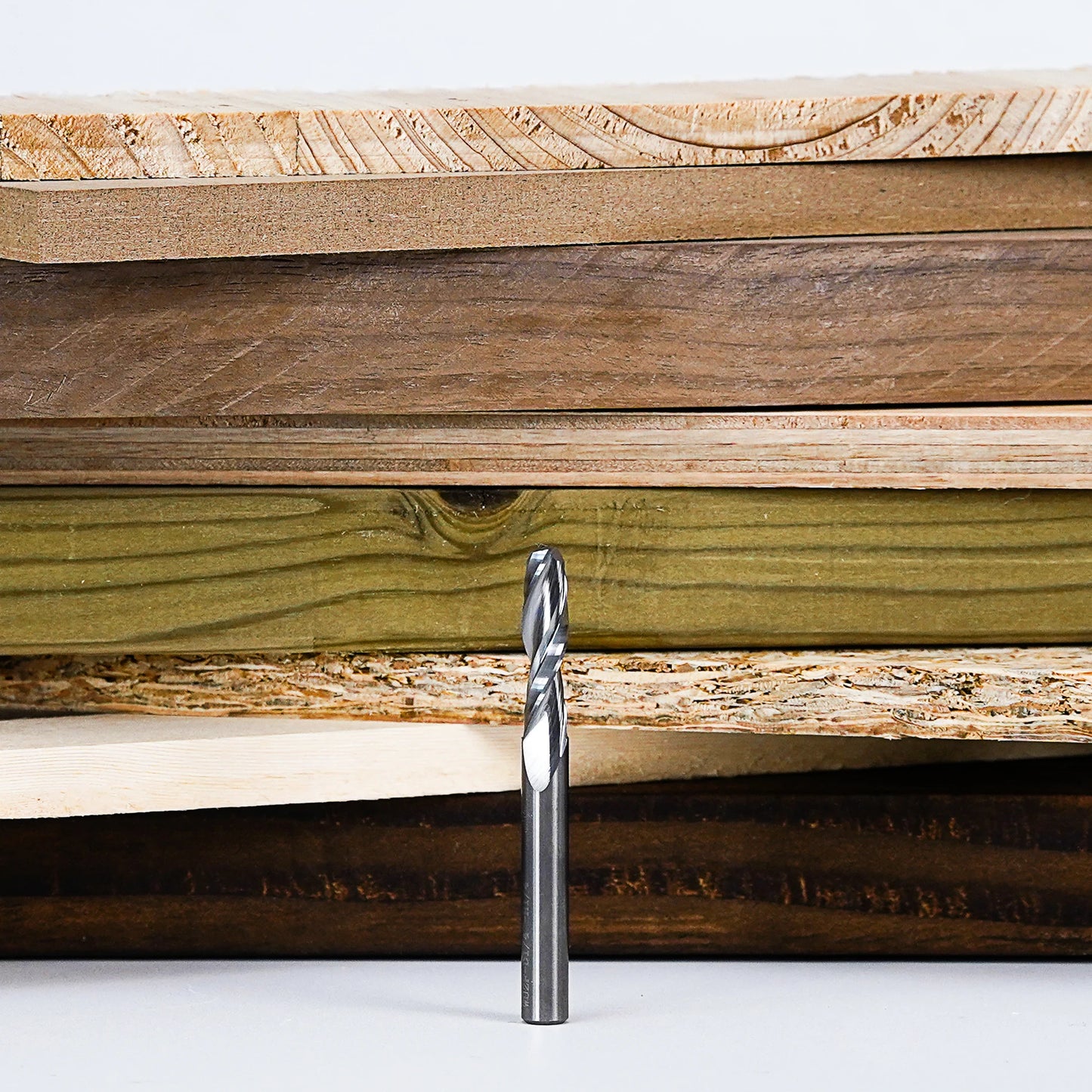 SpeTool 1pc Upcut Spiral CNC Router Bit with 1/4 1/2 Inch Shank HRC55 Solid Carbide CNC End Mill for Wood Engraving Carving Tool