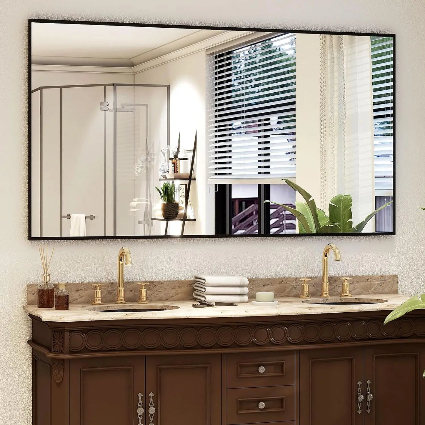 Full Length Mirror with Stand 34"x76"