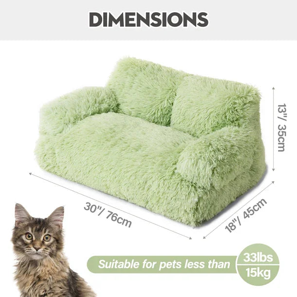Mewoofun Dog Couch Small Dog Bed with Removable Washable Cute Cat Couch for PetsCat Beds for Indoor Cats with Anti-Slip Bottom