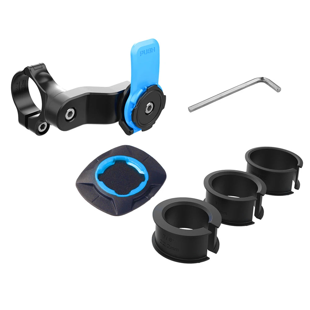 Quad Lock Motorcycle Bike Phone Holder Stand Bicycle Phone Holder Bike Holder 360° Rotatable Navigation Support Security Bracket