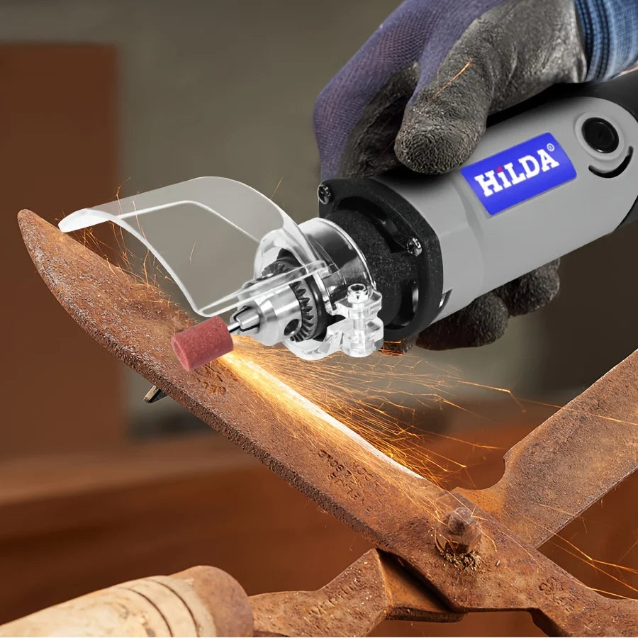 HILDA 500W Rotary Tool Variable Speed Rotary Tool  Accessories Kit Cutting Detail Sanding Engraving Wood Carving and Polishing