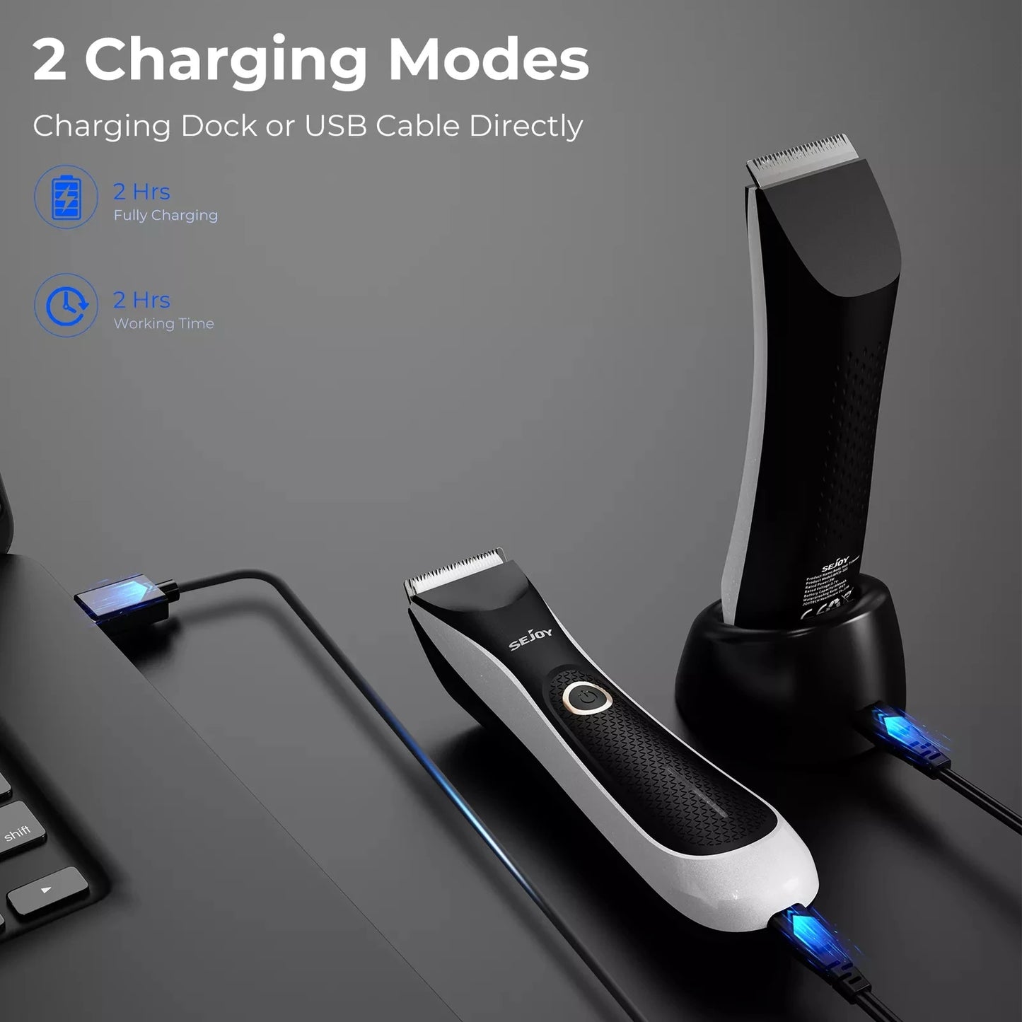 Sejoy Dog Cat Pet Hair Clippers Hair Trimmer Cat Shaver Hair Cutting Machine Puppy Grooming Haircut Low Noice