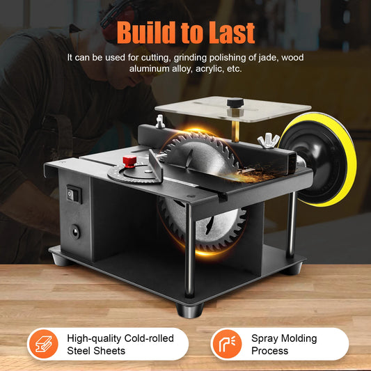 200W Cutting Tool Machine  Mini Table Saw  Multi-Functional Cutting Bench
