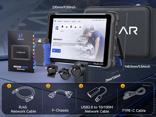 Lifetime Free Update MUCAR 892BT OBD2 Scanner CANFD&DOIP Bi-directional Diagnostic Tool Full System 34 Reset ECU Coding