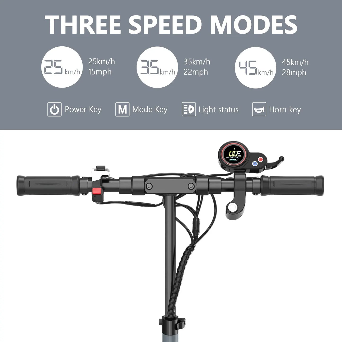 Electric Scooter 800W Motor 25MPH & 20-30KM, 12.5Ah Large Battery, 10" Tire Folding E Scooter Mulitiple Suspension, Dual Braking