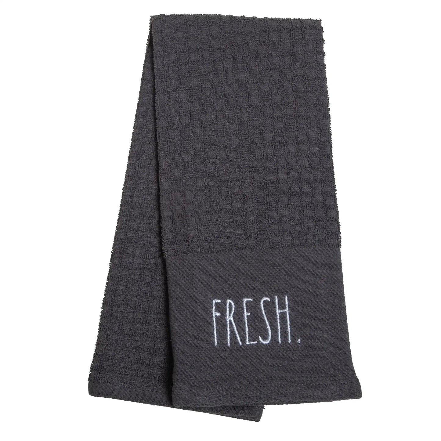 Fresh Kitchen Towel, Oven Mitt & Potholder Kitchen Set, Gray