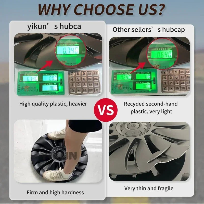 4PCS Wheel Cover for Tesla Model Y 19 Inch Performance Automobile Replacemen Hub cap Full Rim Cover Car Accessories 2018-2024