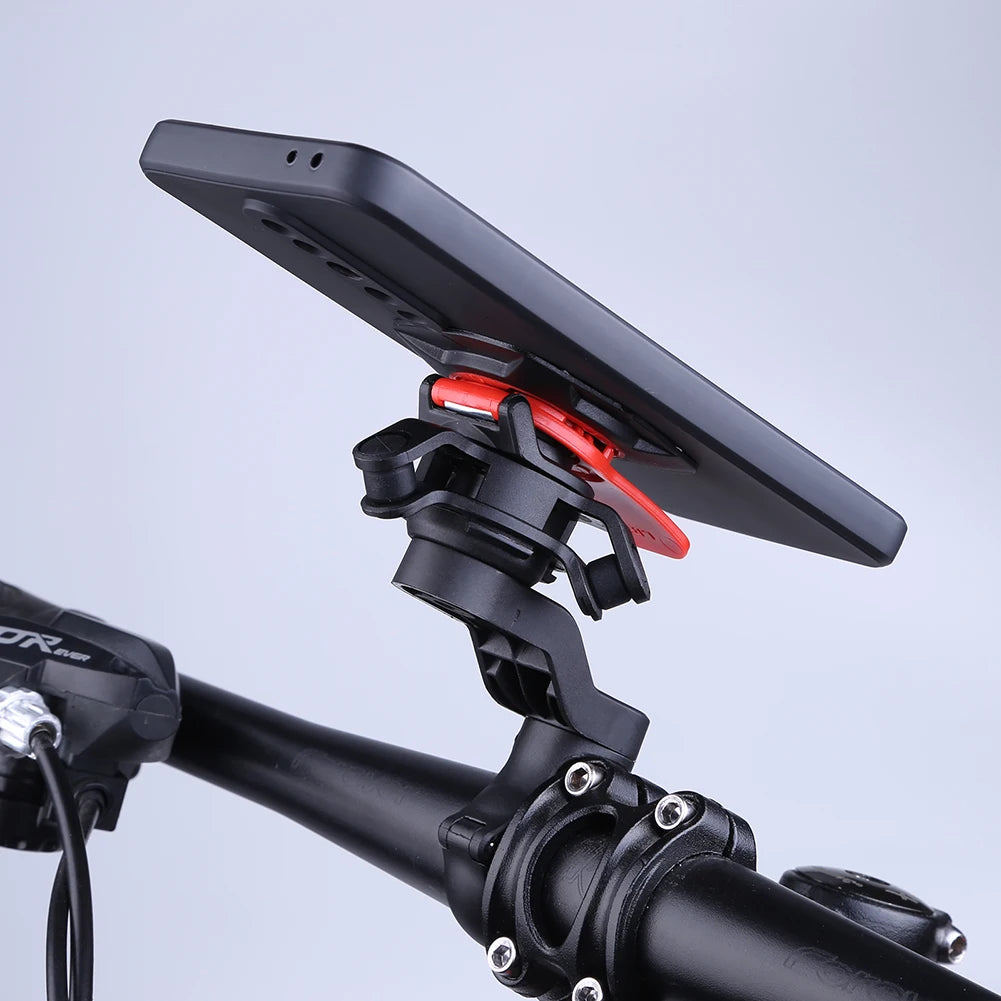 Quad Lock Motorcycle Bike Phone Holder Stand Bicycle Phone Holder Bike Holder 360° Rotatable Navigation Support Security Bracket