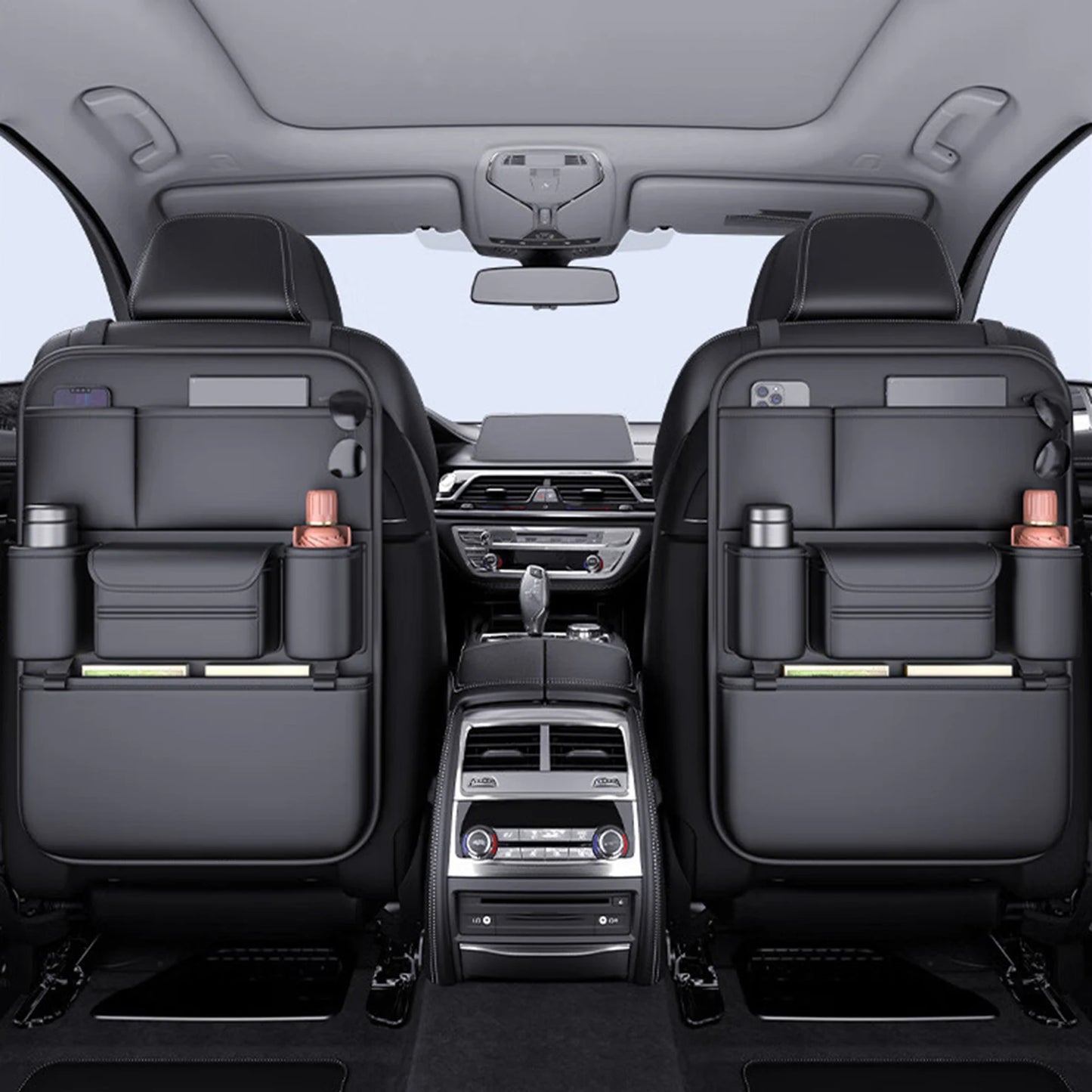 1Pcs/lot Black Portable Car Seat Back Storage Bag Easy to Install Automobiles Interior Accessories Suitable for Kids and Travel