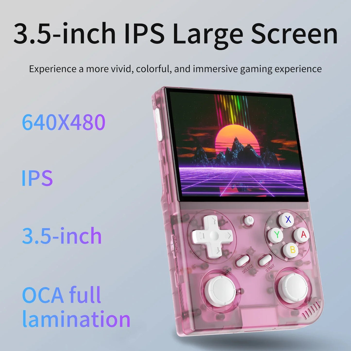 BATLEXP G350 Handheld Game Console 3.5'' IPS Screen Linux System Dual Joystick Vibration Motor Retro Portable Video Console Gift