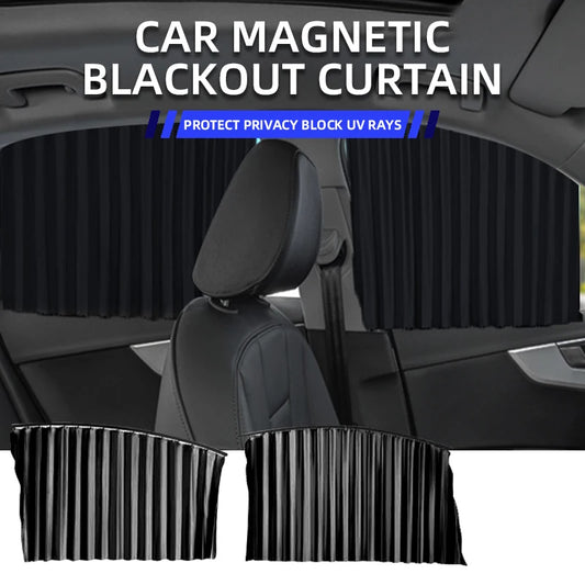 4PCS Magnetic Car Front Rear Side Window Shades Curtains Sun Protection Privacy Window Shield Automobile Interior Accessories