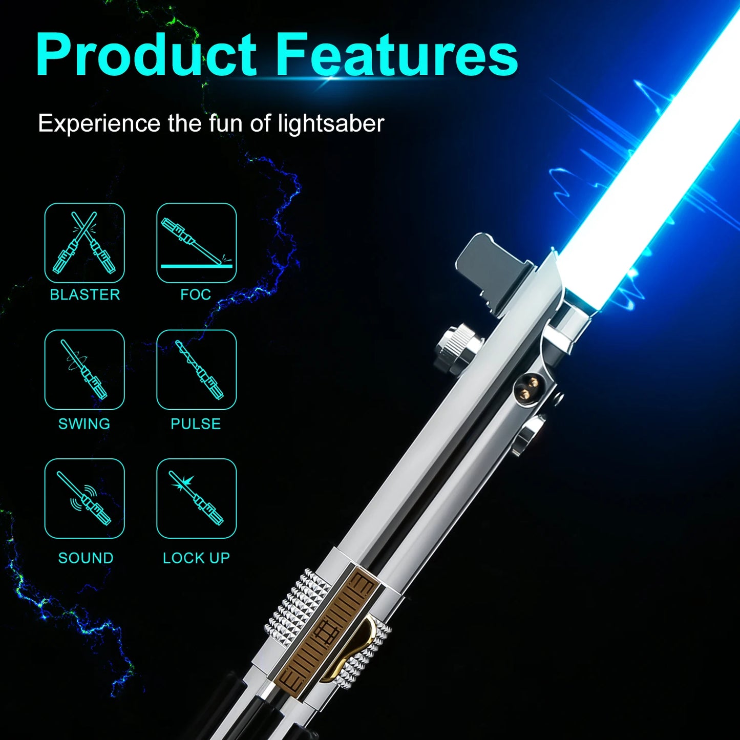 TXQSABER Anakin Lightsaber Neo Pixel Soundboard Smooth Swing Metal Handle With LED Strip Blade Skywalker Replica Cosplay Toys